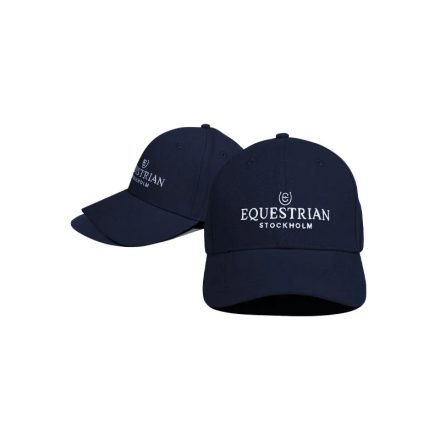 Cap Navy White Cotton