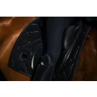 Dressage Saddle Pad All Black Glimmer Full