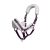 Fur halter & lead rope Orchid Bloom - Cob