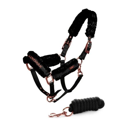 Fur Halter & Lead Rope Dark Sky - Pony
